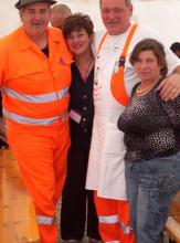 Picenze festeggiamenti alla partenza per il ritorno